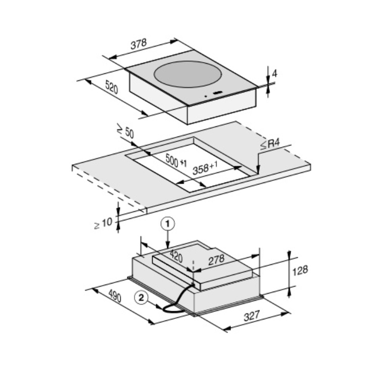 Индукционная панель Miele CS 7641 FL 3