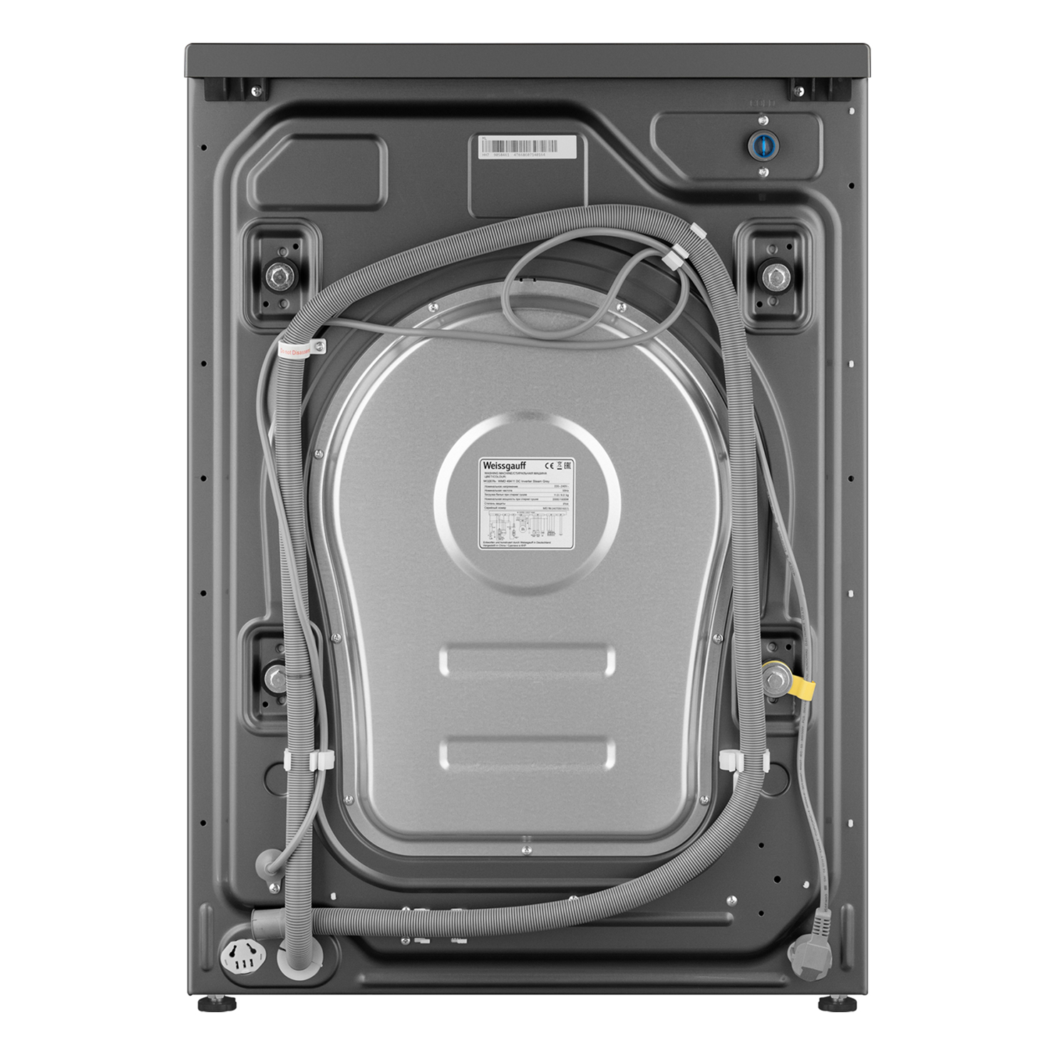 Стирально-сушильная машина Weissgauff WMD 49411 DC Inverter Steam Grey 10