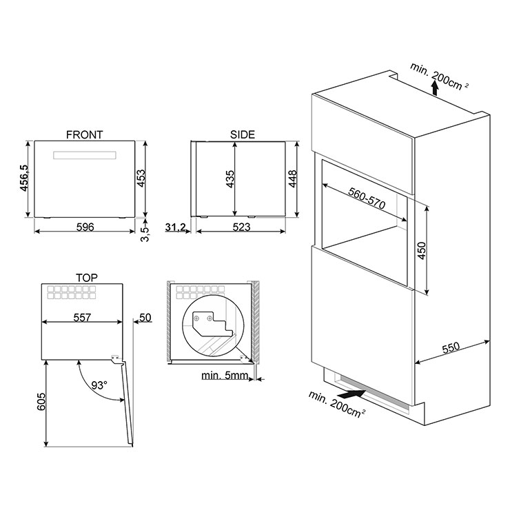 Винный шкаф Smeg CVI318RWX2 3