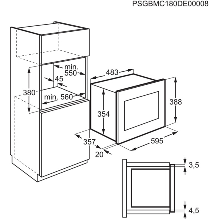 Микроволновая печь встраиваемая Electrolux LMS4253TMX 5