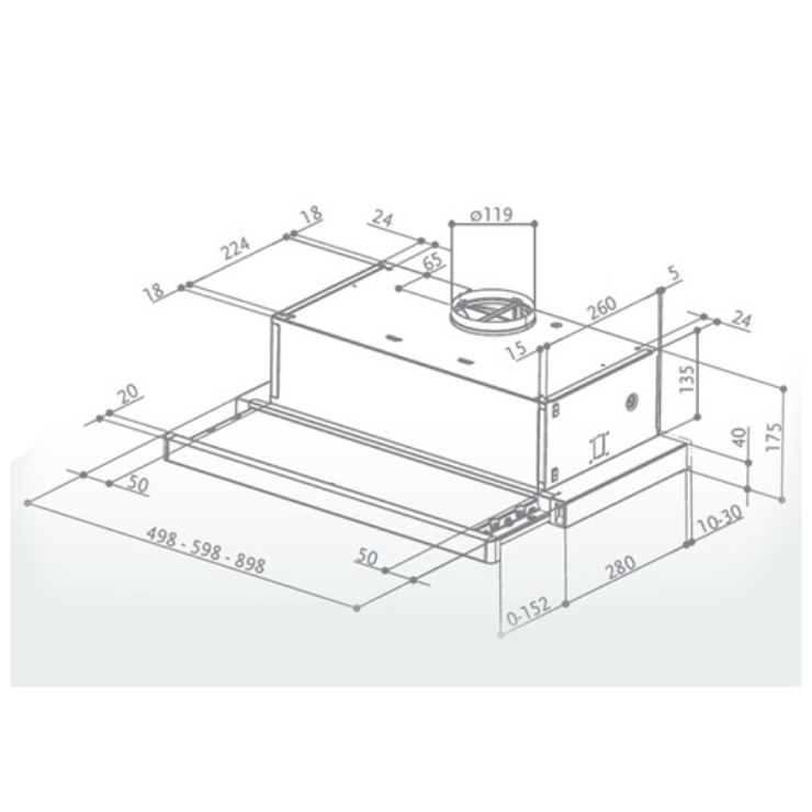 Вытяжка Faber FLOX BK A50 2