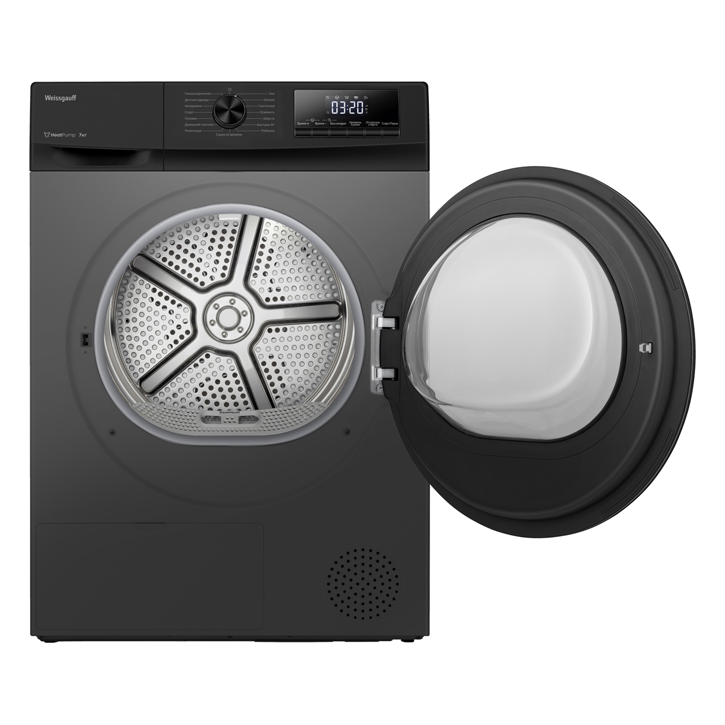 Сушильная машина Weissgauff WD 4948 Heat Pump Grey 3