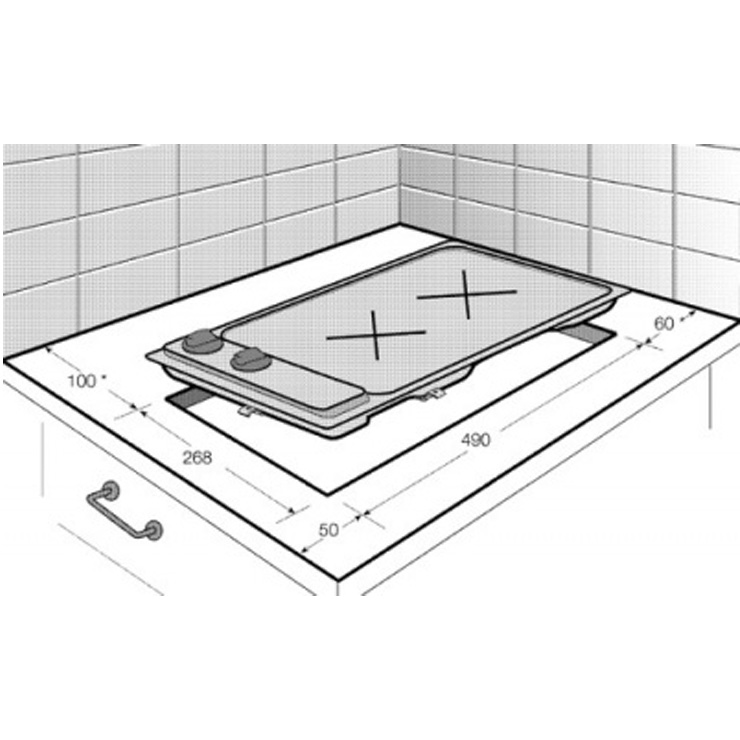Газовая панель Beko HDCG32221FX 2