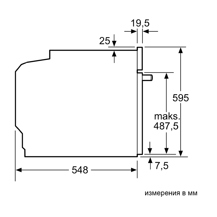 Электрический духовой шкаф Bosch HBA5360W0 7