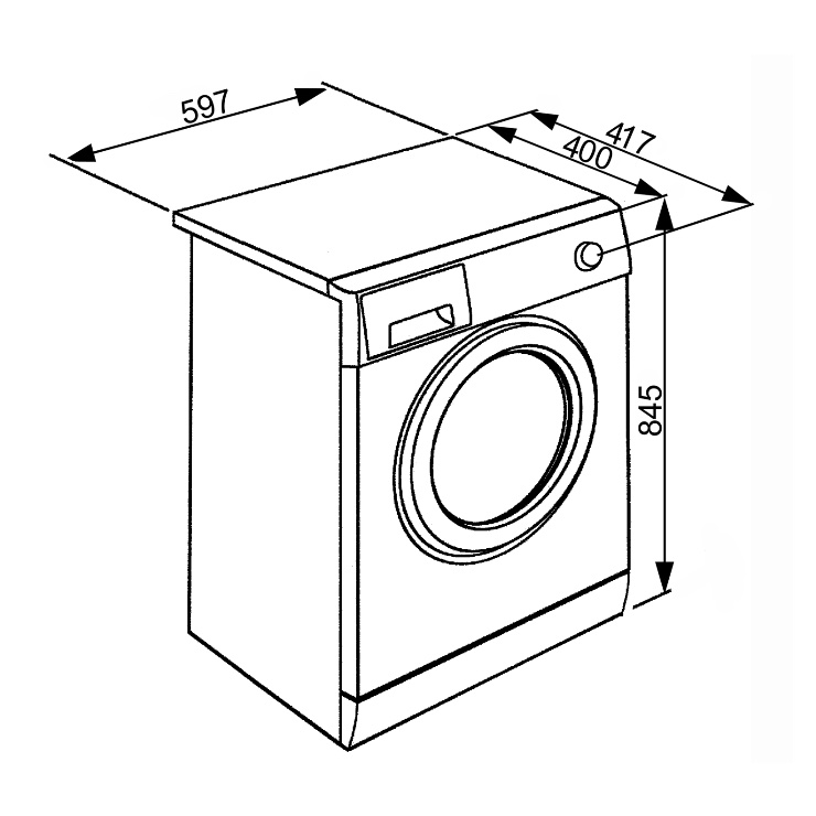 Стиральная машина с фронтальной загрузкой  Smeg LBW610CIT3 2