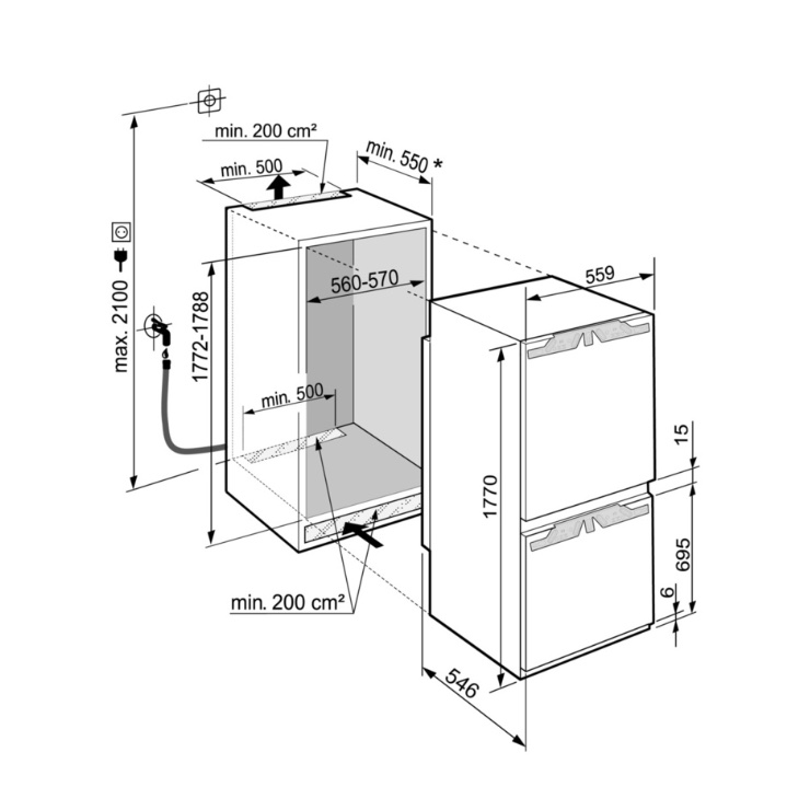 Холодильник Liebherr ICBNd 5163 Prime BioFresh NoFrost 3