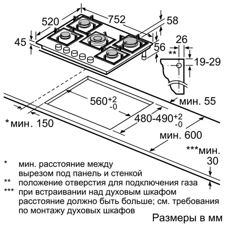 Газовая панель Bosch PPQ7A8B90R 3