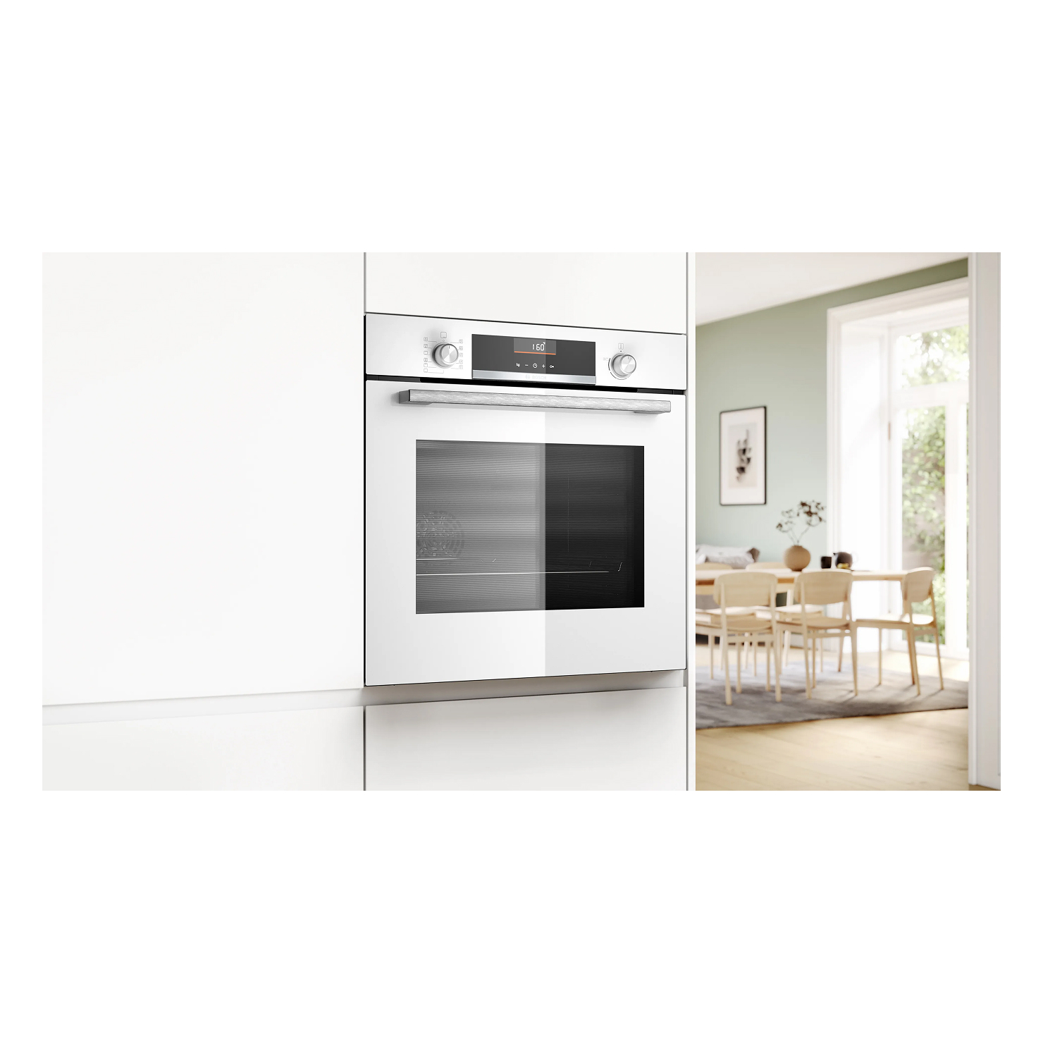 Электрический духовой шкаф Bosch HBG536EW4 4