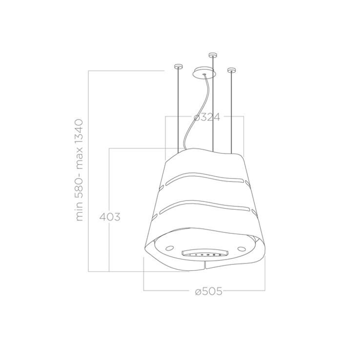 Вытяжка Elica WAVE UX BL MAT/F/51 3