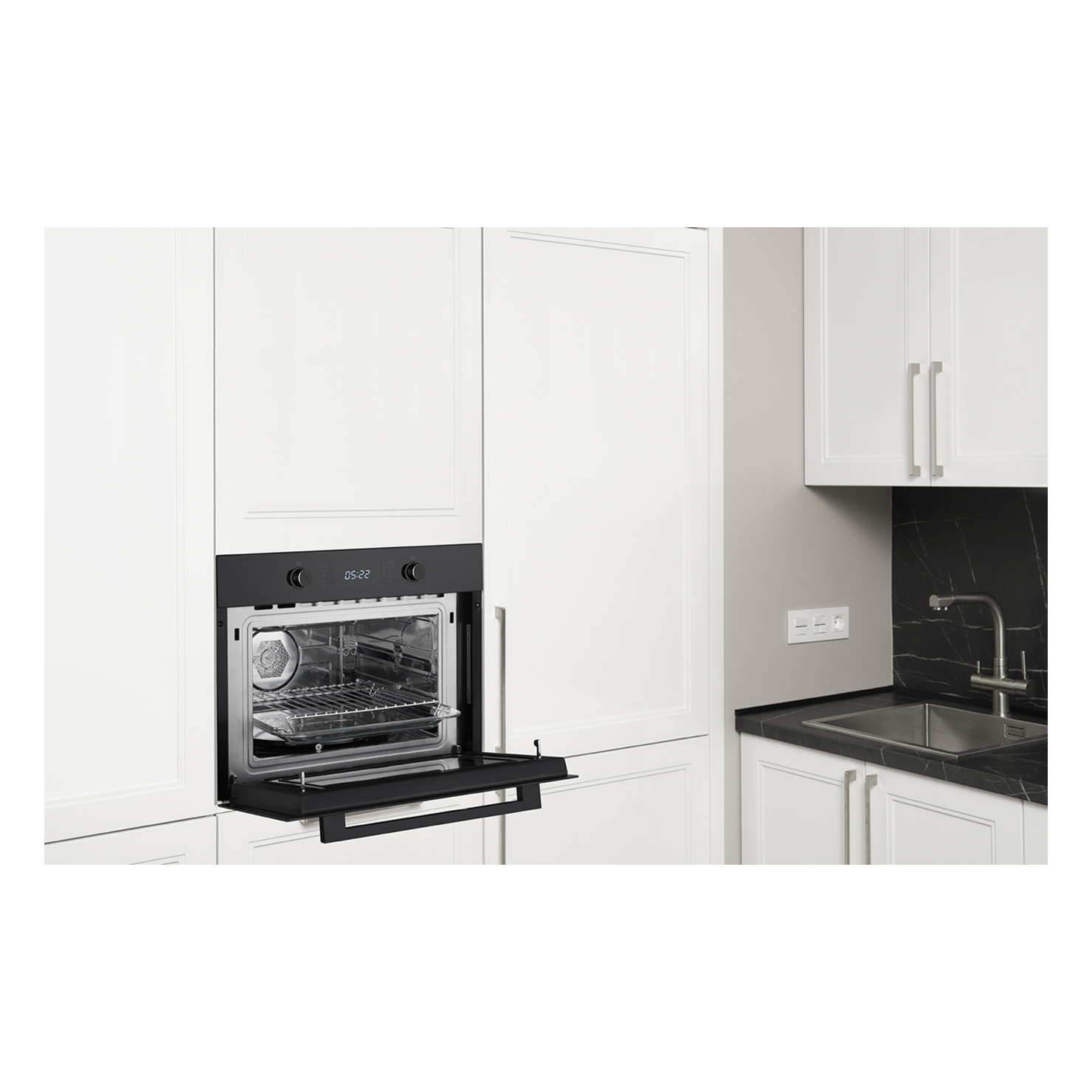 Компактный духовой шкаф Weissgauff OE 449 PDB Black Edition 7