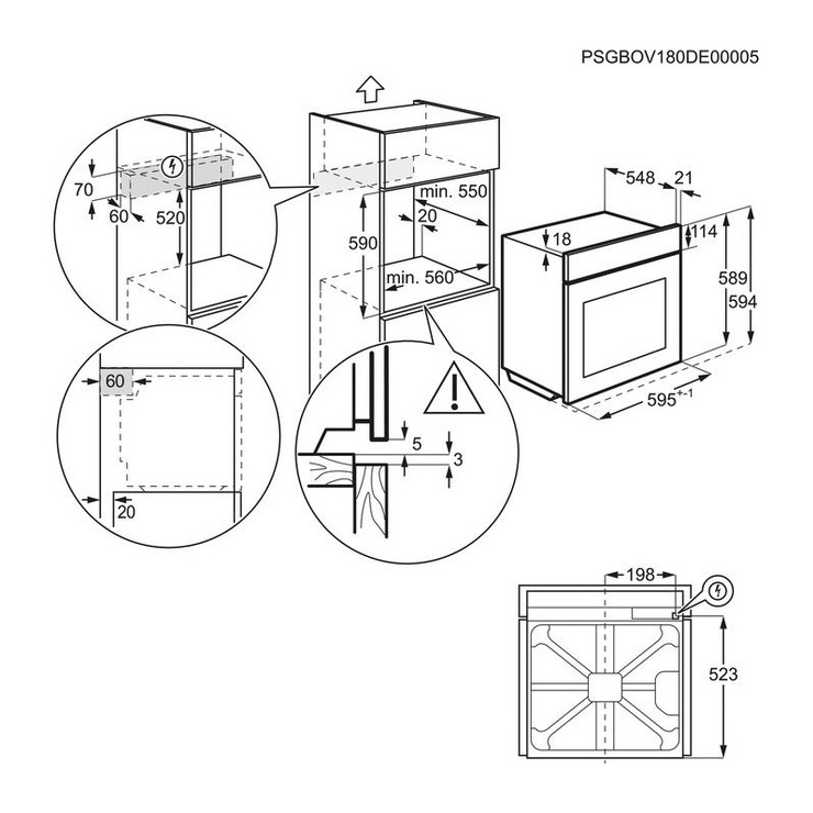 Электрический духовой шкаф ZANUSSI OPZA4330B 3
