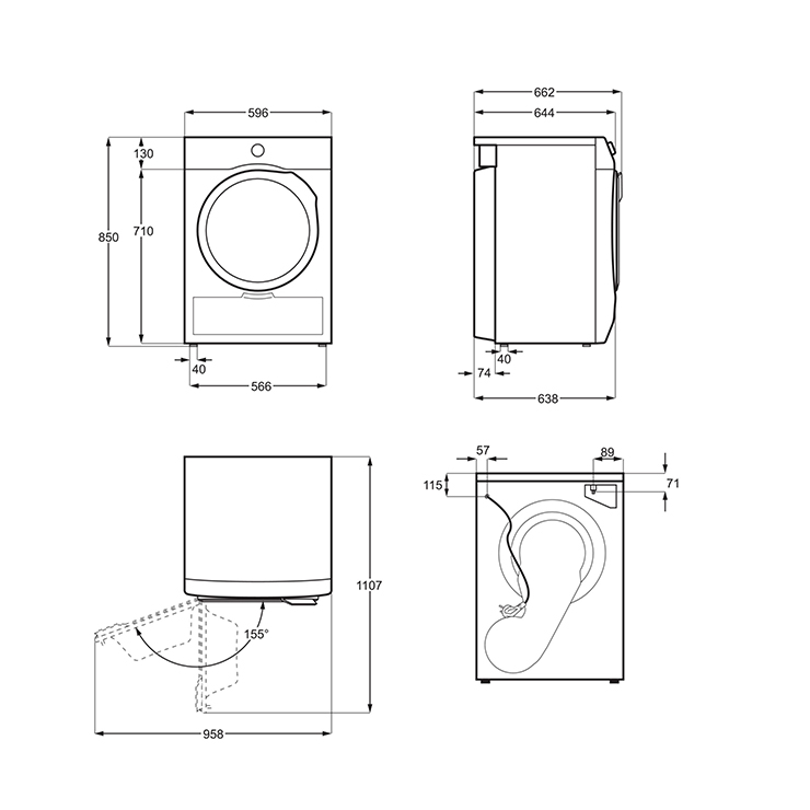 Сушильная машина Electrolux EW8H258SP 6