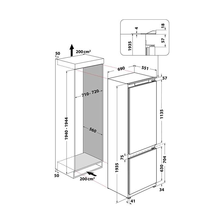 Холодильник Whirlpool WH SP70 T262 P 7