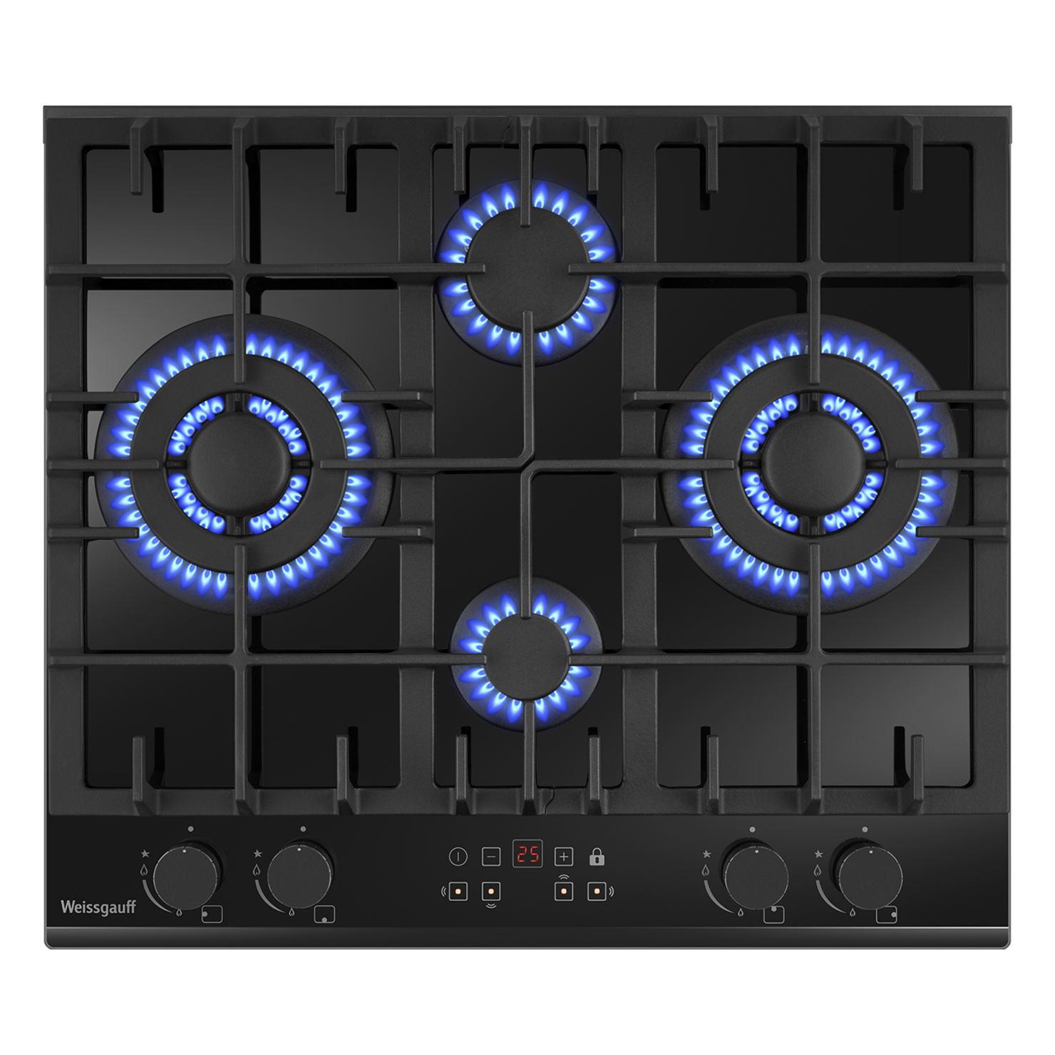 Газовая панель Weissgauff HGG 642 BGH Double Wok Timer