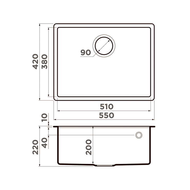 Кухонная мойка Omoikiri Tedori 54-U-BE (ваниль) 5