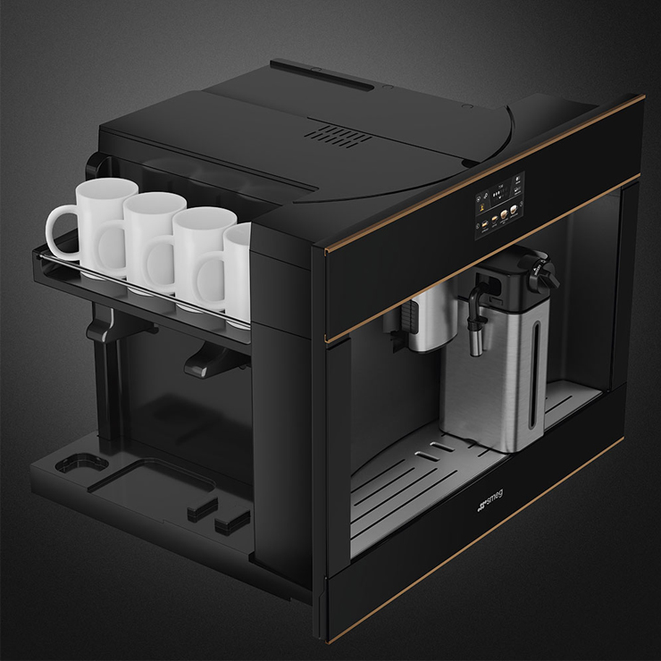 Встраиваемая кофемашина Smeg CMS4604NR 2