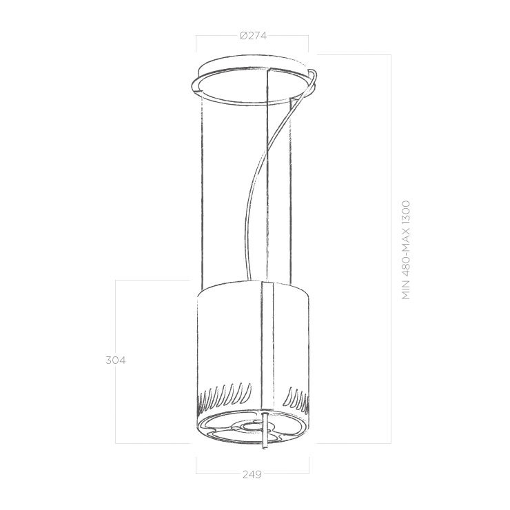 Вытяжка Elica NAKED URBAN ZINC/F/25 3
