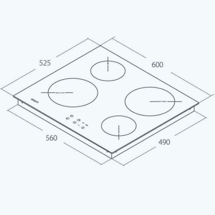 Индукционная панель Akpo PIA 60 825 01 2