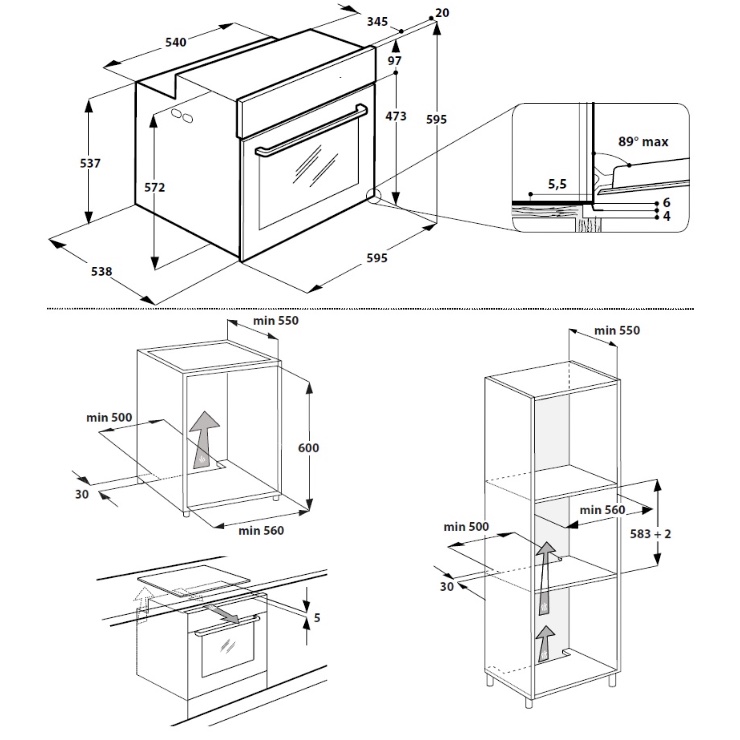 Электрический духовой шкаф Whirlpool OAKZ9 7961 SP IX 4