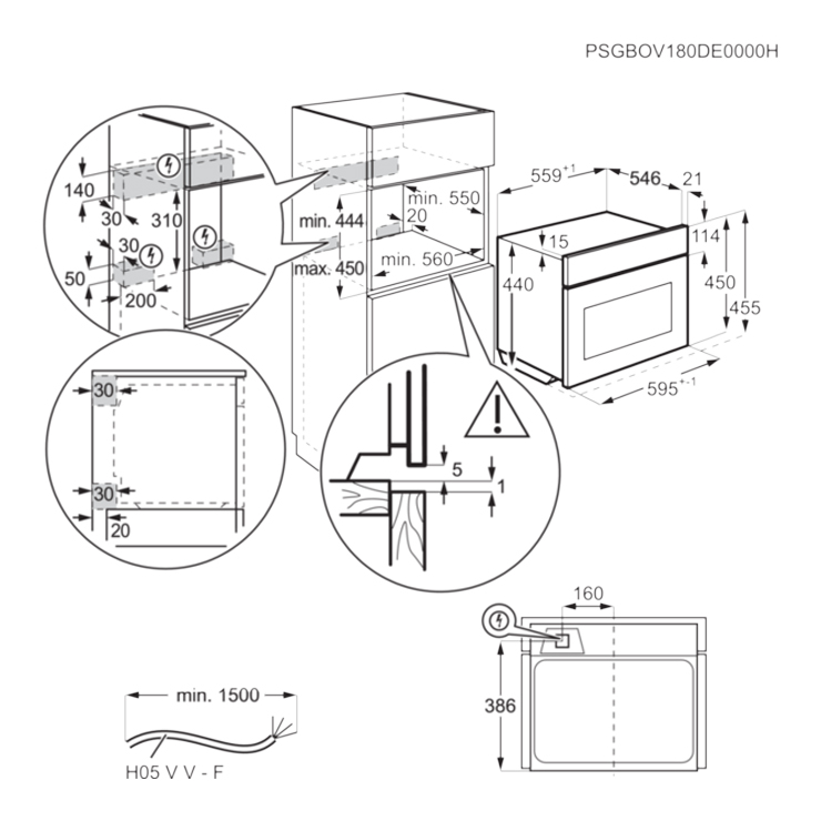 Микроволновая печь встраиваемая AEG KMR721000B 5