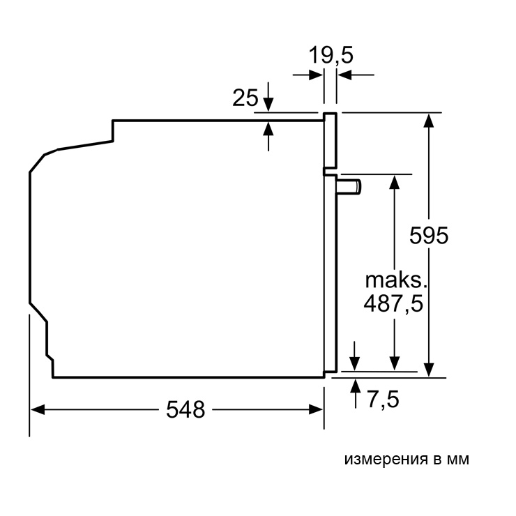 Электрический духовой шкаф Bosch HBA3540B0 7