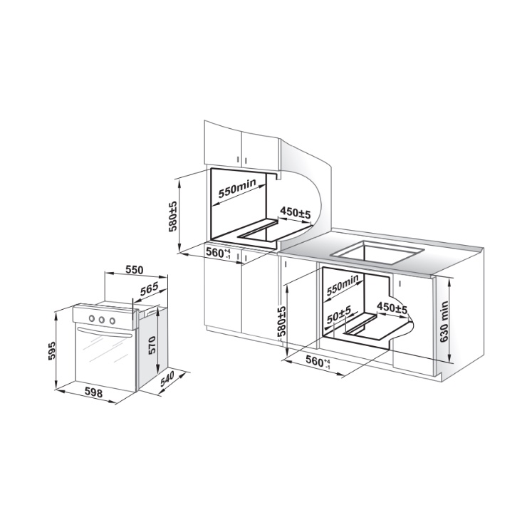 Газовый духовой шкаф GEFEST ДГЭ 601-02 Н7 2