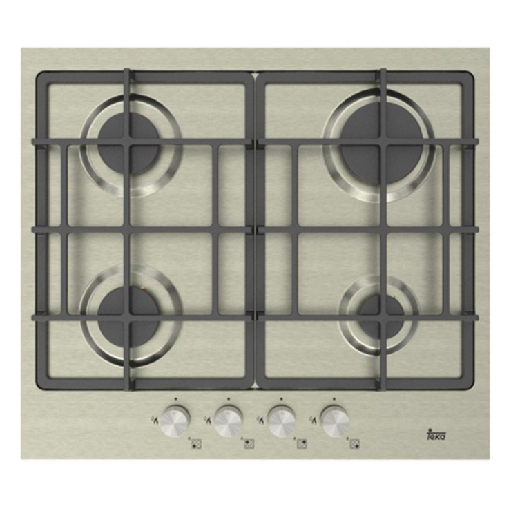 Газовая панель TEKA PAC 60 4G AI AL CI STAINLESS STEEL