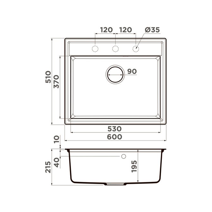 Кухонная мойка Omoikiri Daisen 60 CA 5