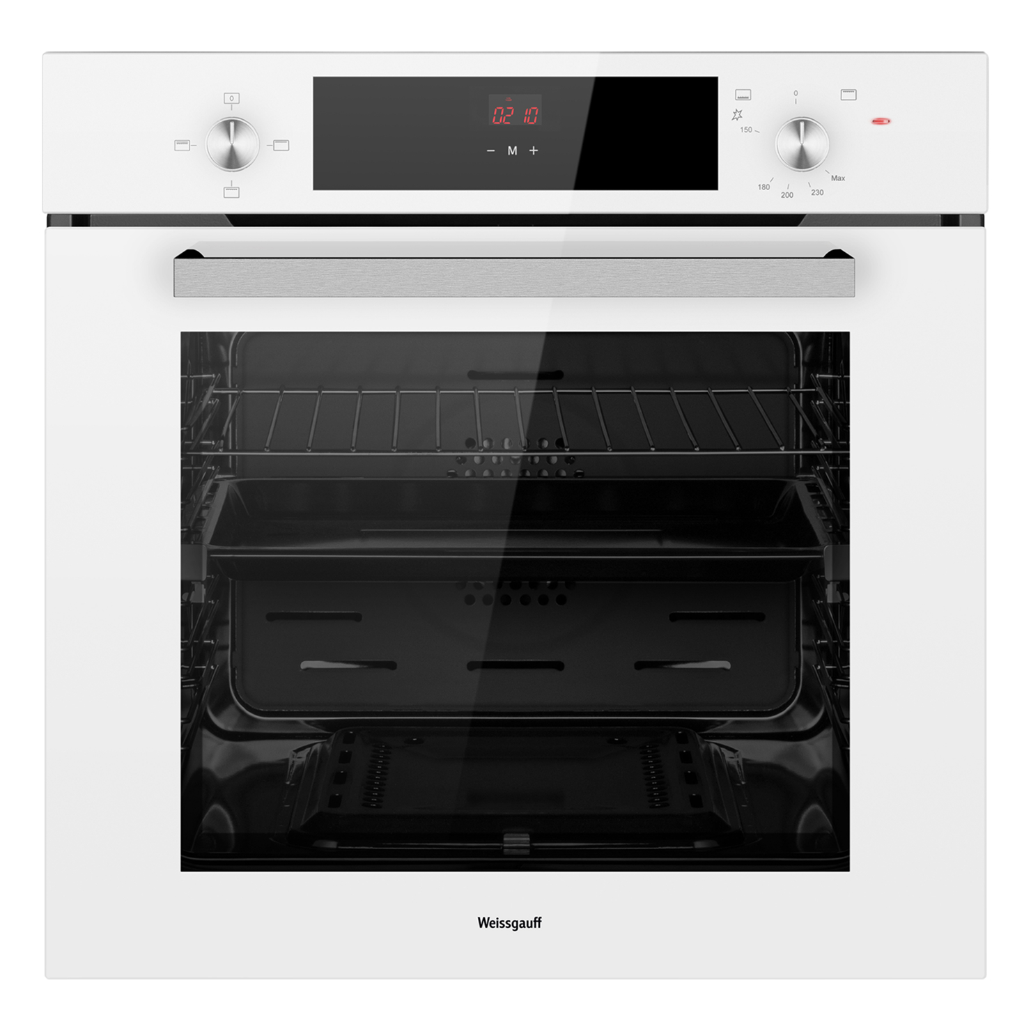 Газовый духовой шкаф Weissgauff WGO 702 D White Glass