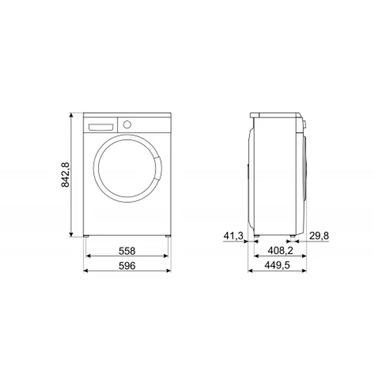 Стиральная машина с фронтальной загрузкой Smeg LBW60CIT 2