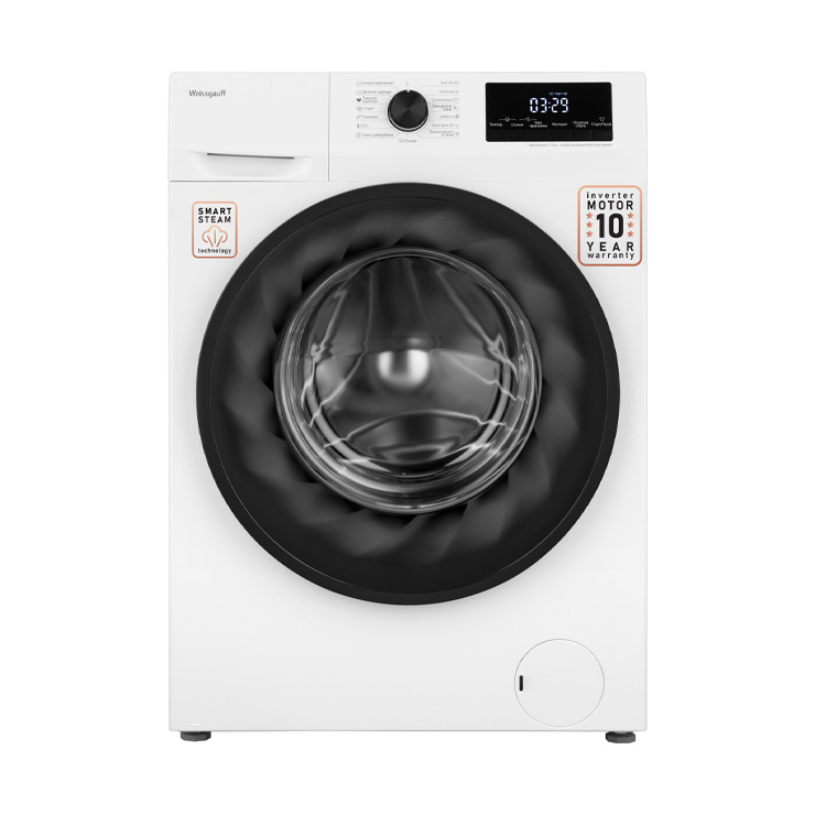 Стиральная машина с фронтальной загрузкой Weissgauff WM 4657 Inverter Steam