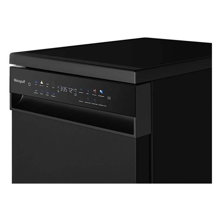 Отдельностоящая посудомоечная машина Weissgauff DW 4539 Inverter Touch AutoOpen Black 2