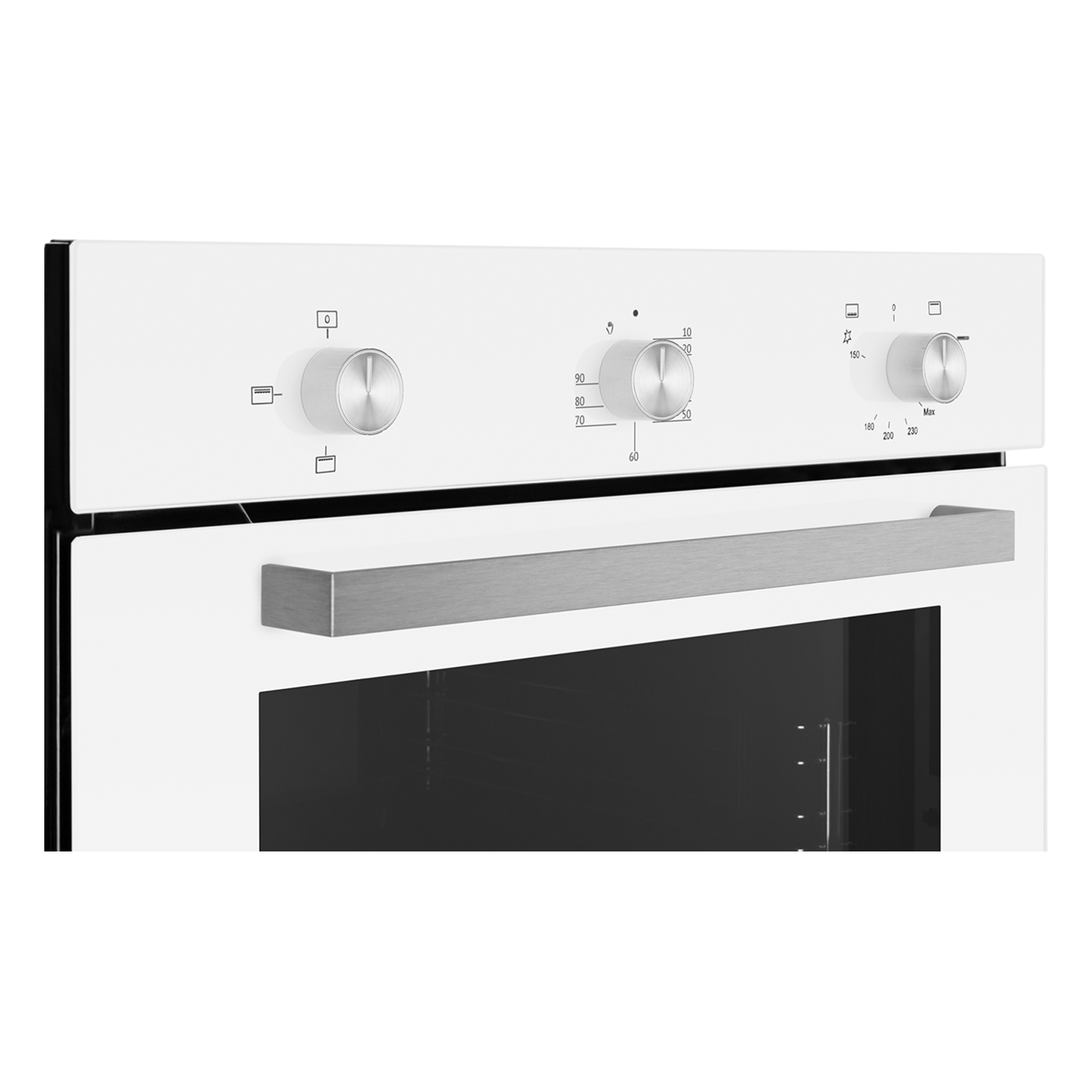 Газовый духовой шкаф Weissgauff WGO 702 White Glass 3