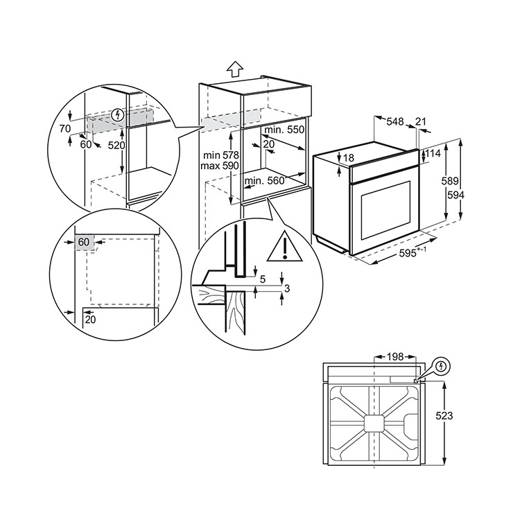 Электрический духовой шкаф Electrolux EOF6P76X2 7