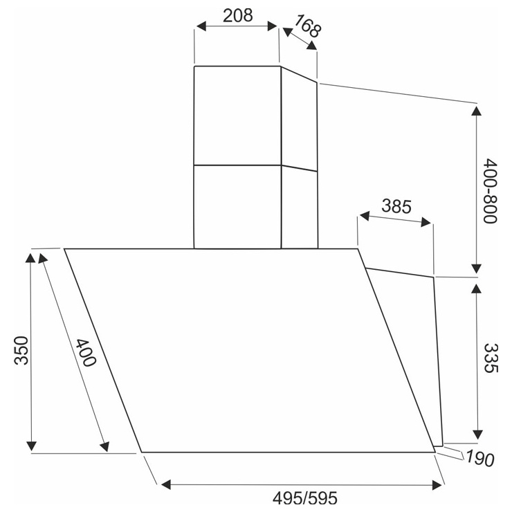 Вытяжка Exiteq EX-1156 black 3