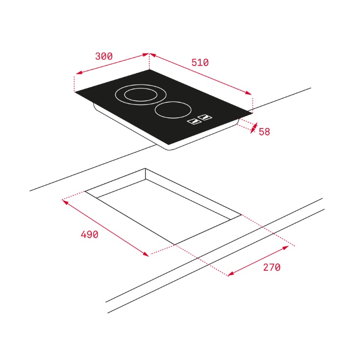 Электрическая панель TEKA TBC 32010 TTC BLACK 3