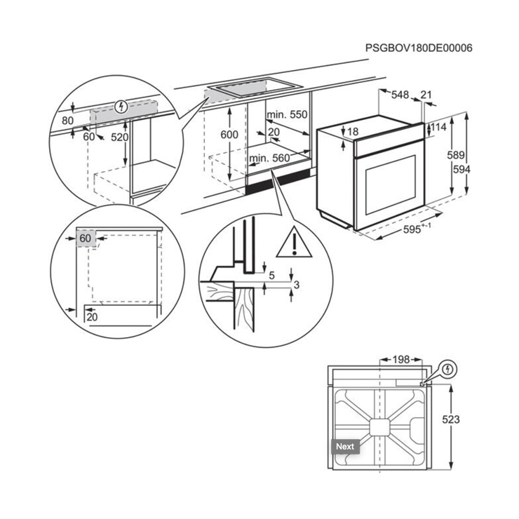 Электрический духовой шкаф Electrolux OEM3H50X 4