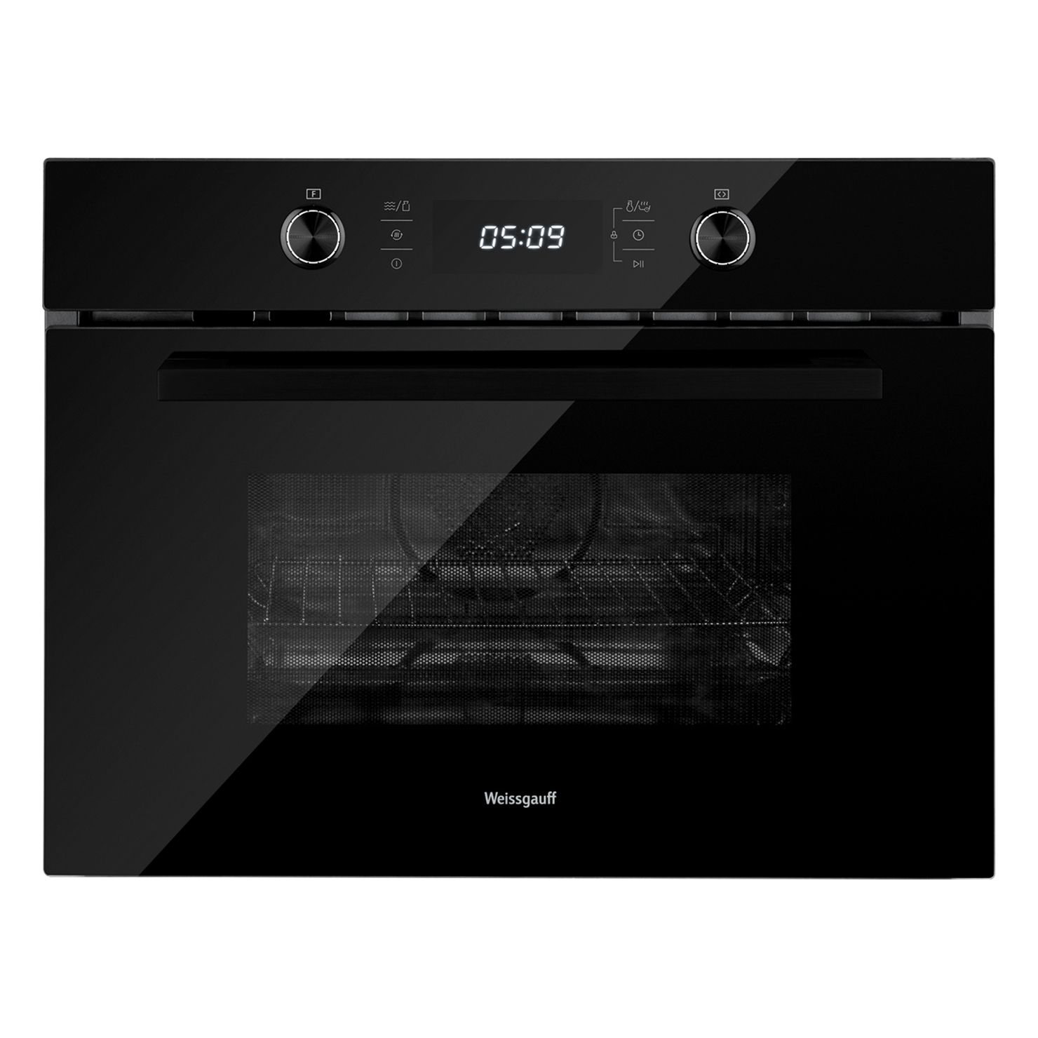 Компактный духовой шкаф Weissgauff OE 449 PDB Black Edition