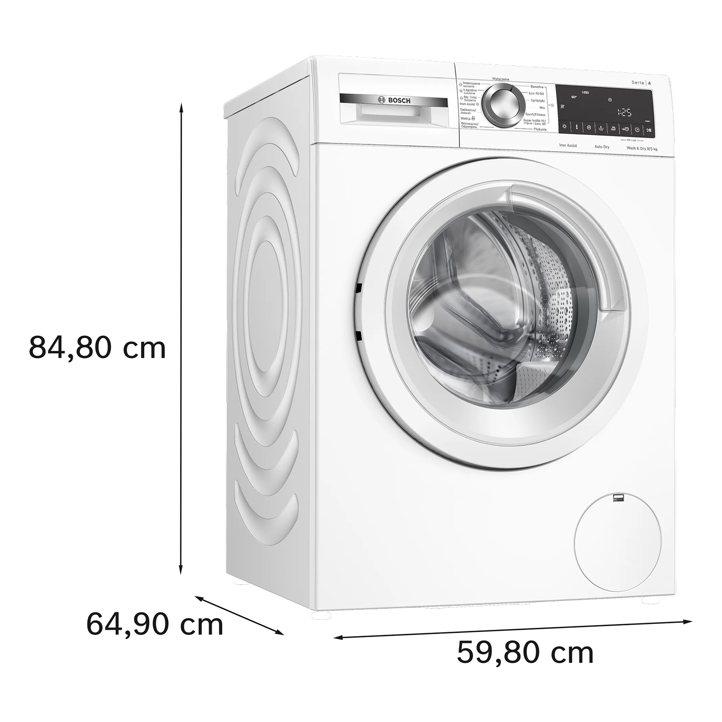 Стирально-сушильная машина Bosch WNA144VSPL 8