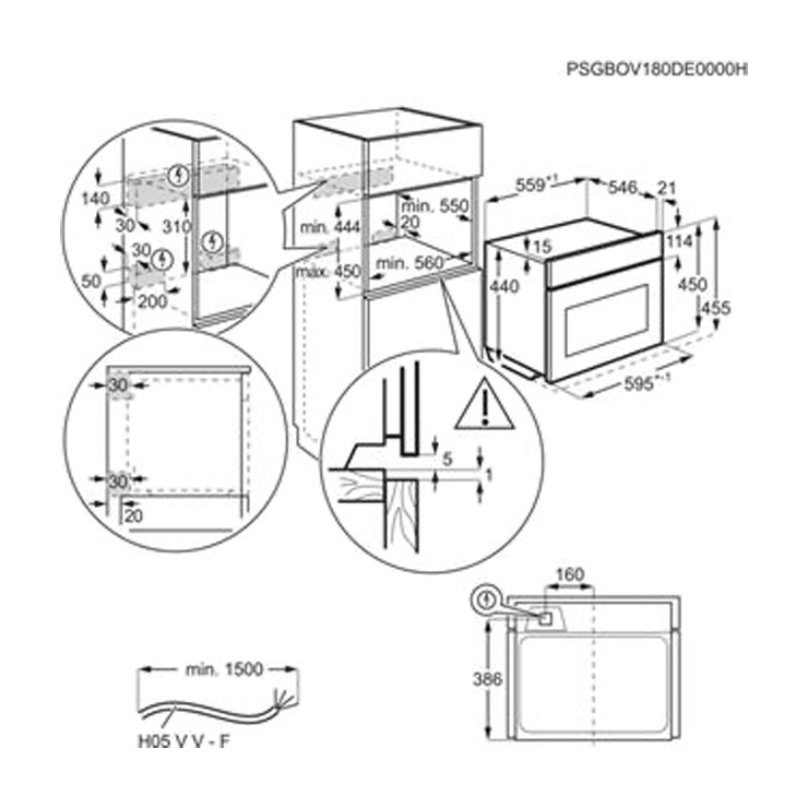 Компактный духовой шкаф Electrolux VKL8E00X 4