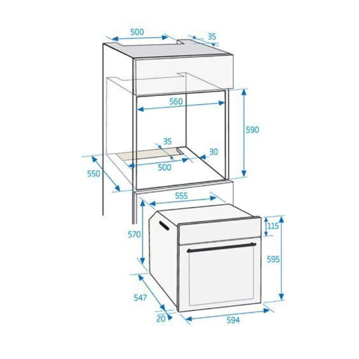 Электрический духовой шкаф Beko BIE22100XC 2