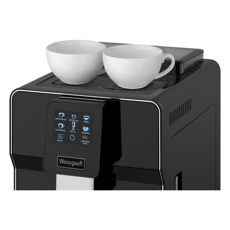 Кофемашина Weissgauff WCM-330 TFT Touch Cappuccino Nero 8