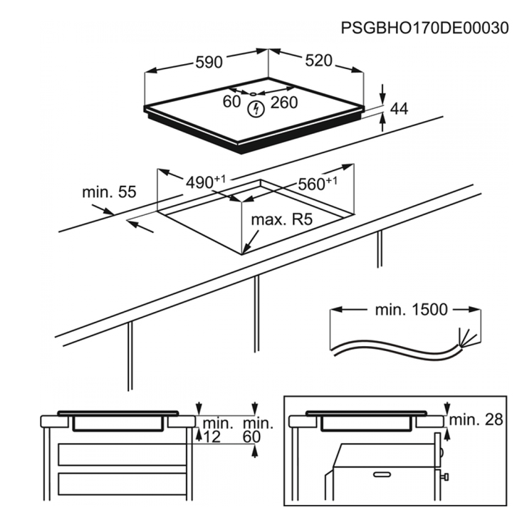 Индукционная панель AEG IKR64301FB 2