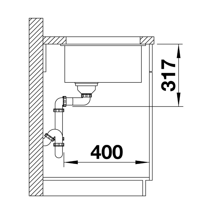 Кухонная мойка Blanco ETAGON 500-U антрацит 522227 8
