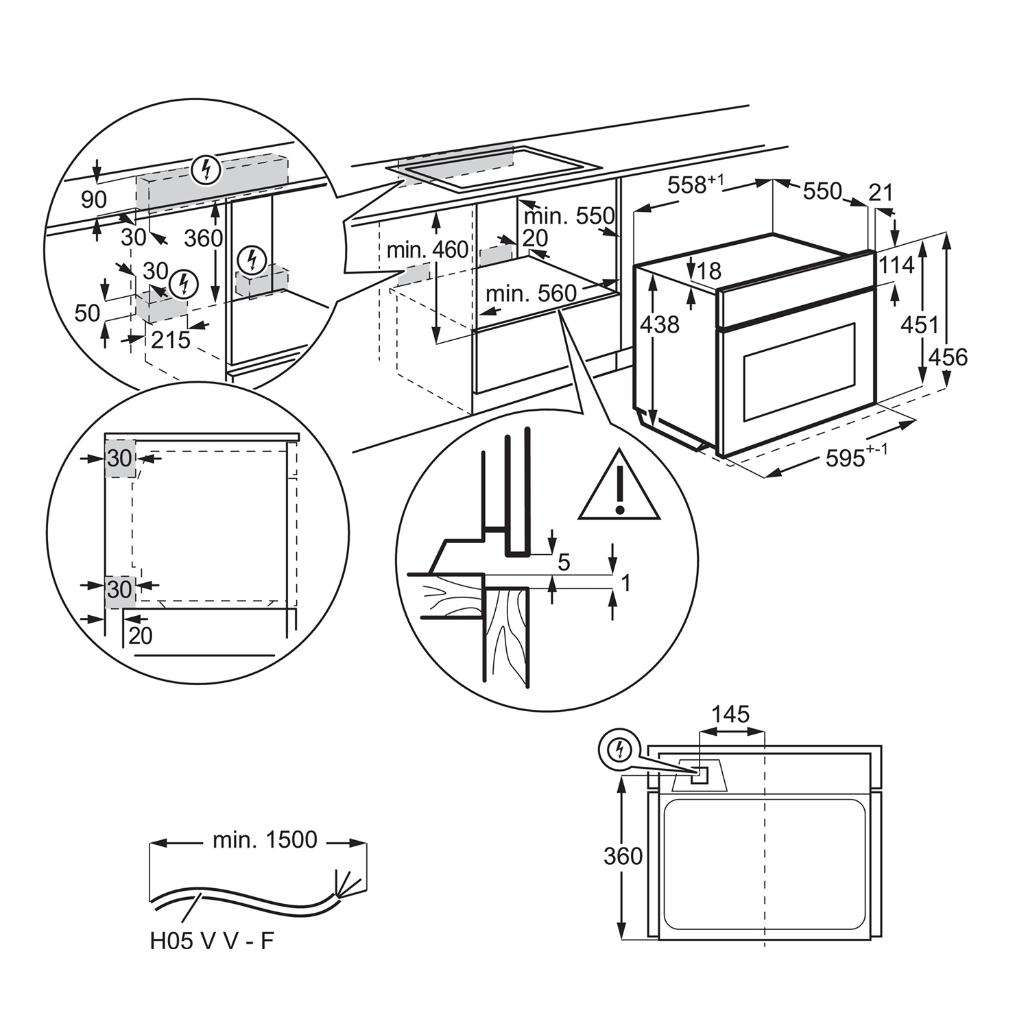 Микроволновая печь встраиваемая Electrolux LVM6E46Z 6