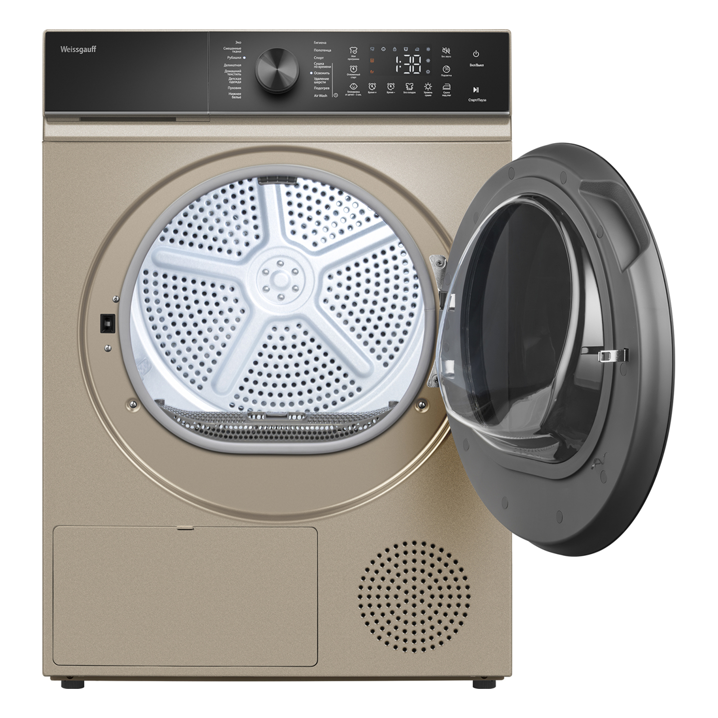 Сушильная машина Weissgauff WD 5910 Heat Pump Champagne 7