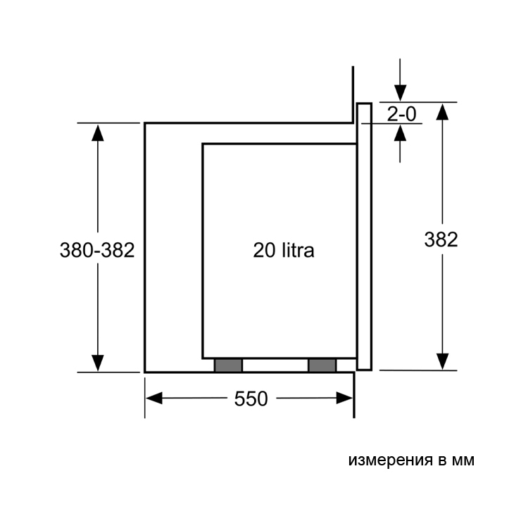 Микроволновая печь встраиваемая Bosch BFL520MB0 6