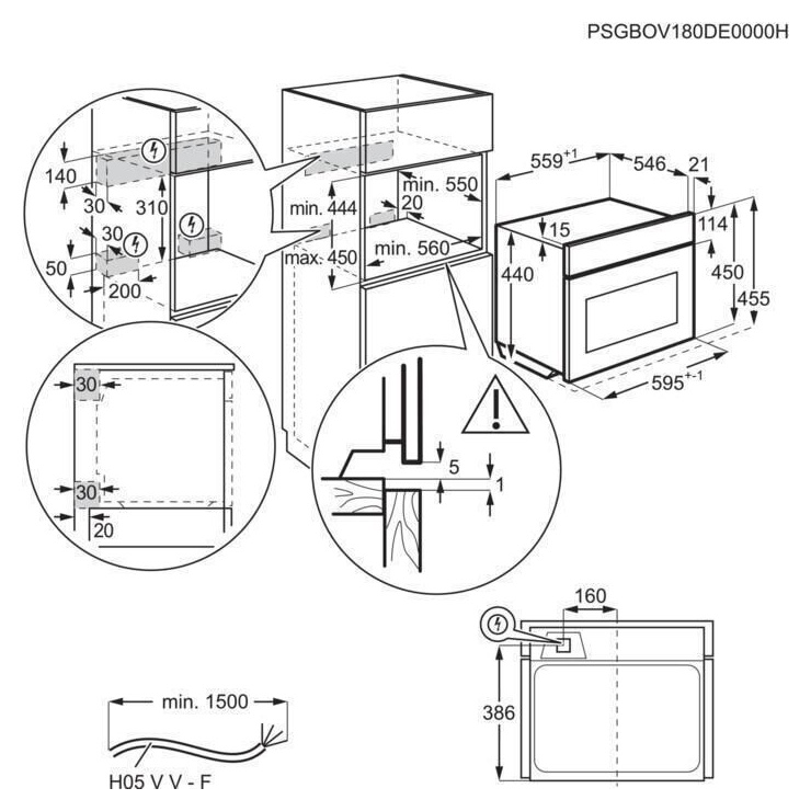 Компактный духовой шкаф Electrolux VKL8E08WZ 3