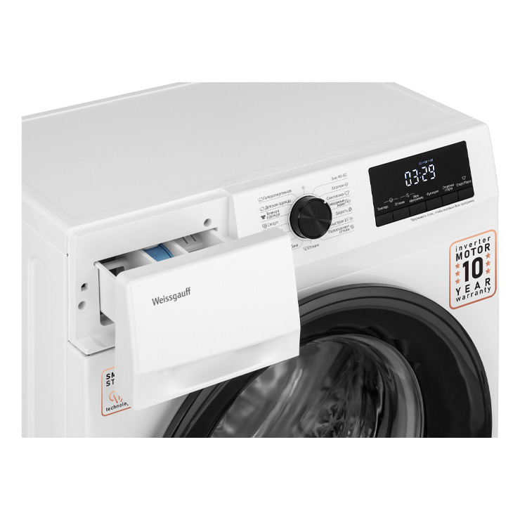 Стиральная машина с фронтальной загрузкой Weissgauff WM 4657 Inverter Steam 5