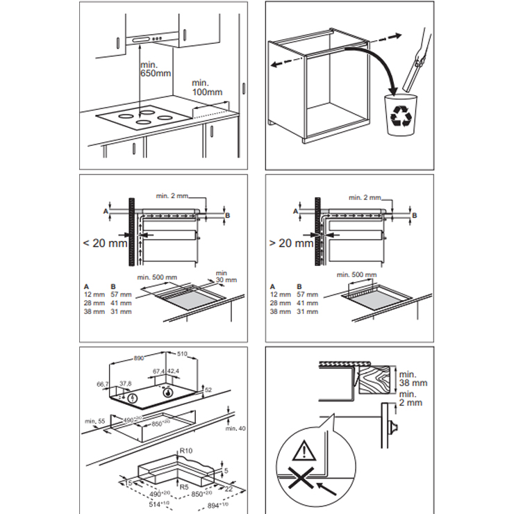 Газовая панель Electrolux KGV9539IK 4